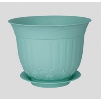 Кашпо Ангара 4,5л. зеленый/мятный Ангарск/Сибполимер